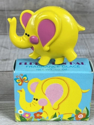 70s VTG Avon Fragrance Glace Pin Pal (E13) - Elphie the Yellow Elephant - New!
