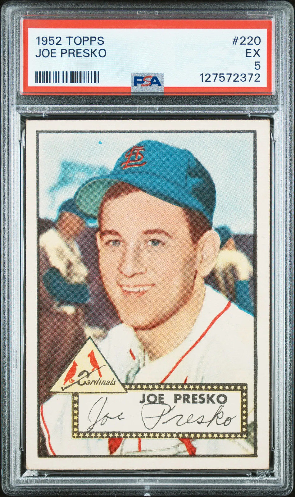 1952 Topps #220 Joe Presko PSA 5 Excellent (372)!!