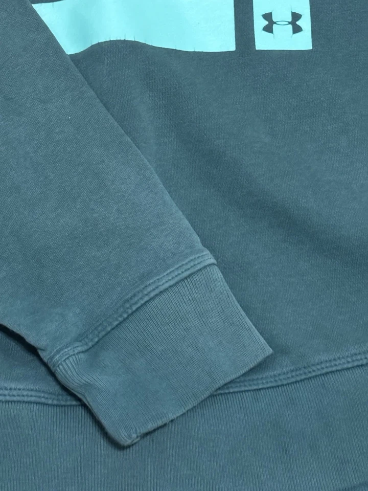 Sudadera con capucha Under Armour cuello alto buceo para mujer talla XL verde azulado usado en excelente estado Foto 3 de 4