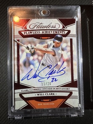 2023 Panini Flawless - Flawless Achievements Will Clark #FA-WC Ruby11 /20 (A)