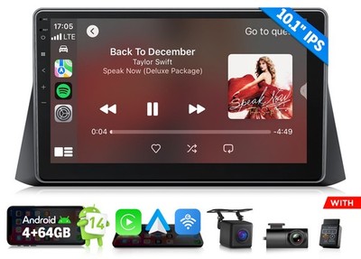 Android Auto 4+64G 10.1'' Car Stereo CarPlay DSP GPS For Honda Accord 2008 Radio