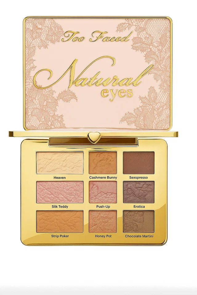Too Faced Natural Eyes Eyeshadow Palette | 9 Neutral Matte & Shimmer Shades - Image 4 of 4