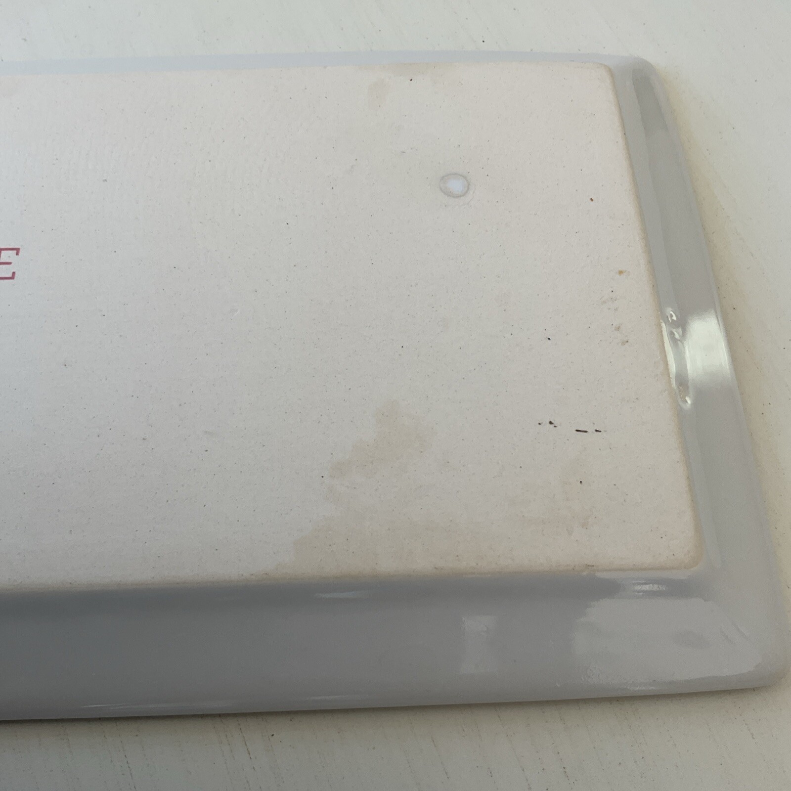 Grove Collaborative Stoneware Tray Pomegranate Floral 10x5" Sink Side Dish Tray