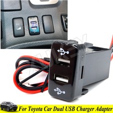 3.1A Car Charger Phone Charging Socket Adapter 12V Dual USB 2 Port For Toyota UK