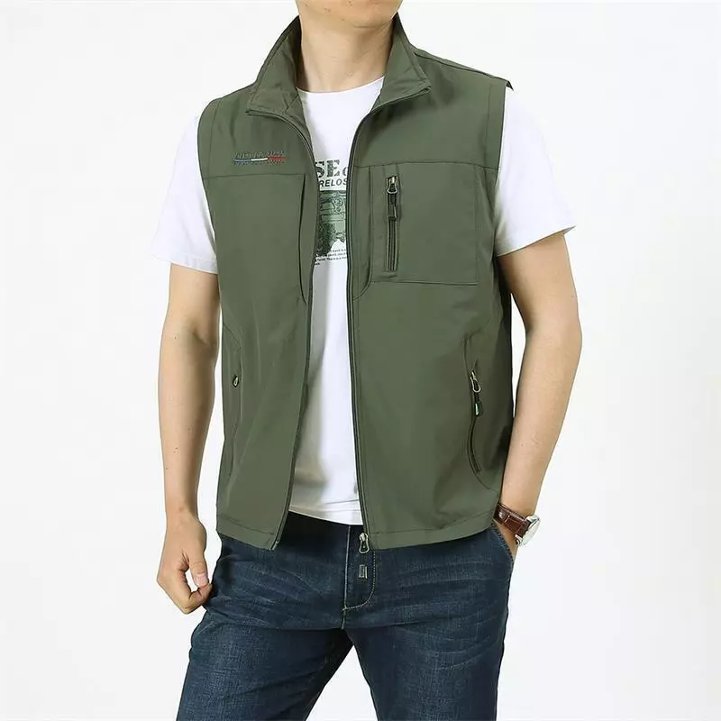 Sleeveless half shop jacket