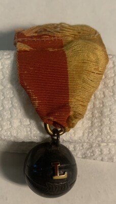 Vintage 1926   L  Basketball Award Ribbon Charm