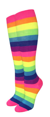 Women's Knee High Colorful Pattern Fashion Socks Warm Stocking Leg Warmers