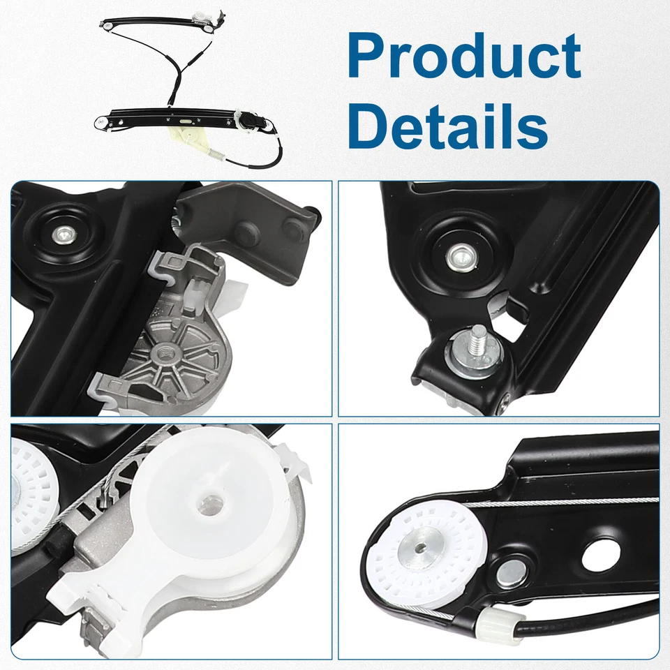 Regulador de ventana del conductor delantero sin motor convertible BMW 135i 2008-2011 Foto 2 de 4