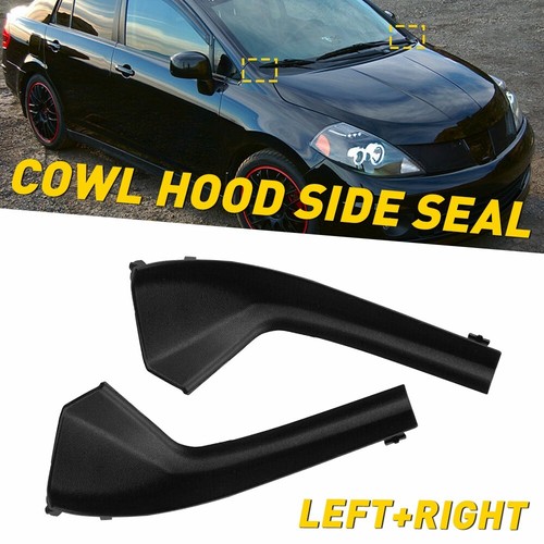FOR 2007-2011 NISSAN VERSA LEFT + RIGHT COWL OUTER SIDE GRILLE EXTENSION - TRIM - Bild 16 von 17
