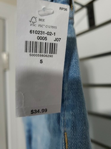 Boys Blue jeans Karate pants Size 5 Distressed Look - Picture 4 of 4