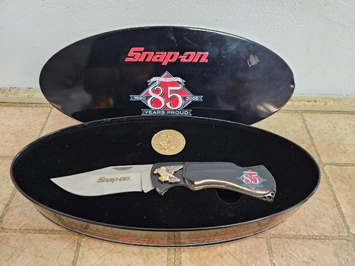 SNAP-ON TOOLS 85TH Anniversary KNIFE & COIN SET in Collectible Case - Picture 2 of 6