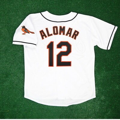 Roberto Alomar Baltimore Orioles 1996 Home Men's White Jersey w/ Team Patch