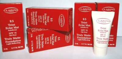 Clarins Teint Eclat Mat SPF15 Truly Matte Foundation 9.5 Beige Dore 30ml New