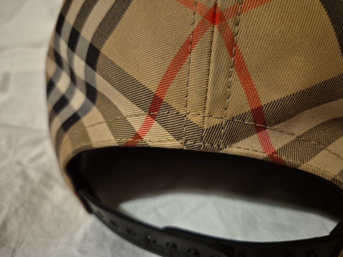 Burberry LOVE cap,Check very rare Baseball Cap| RRP £420 Excellent