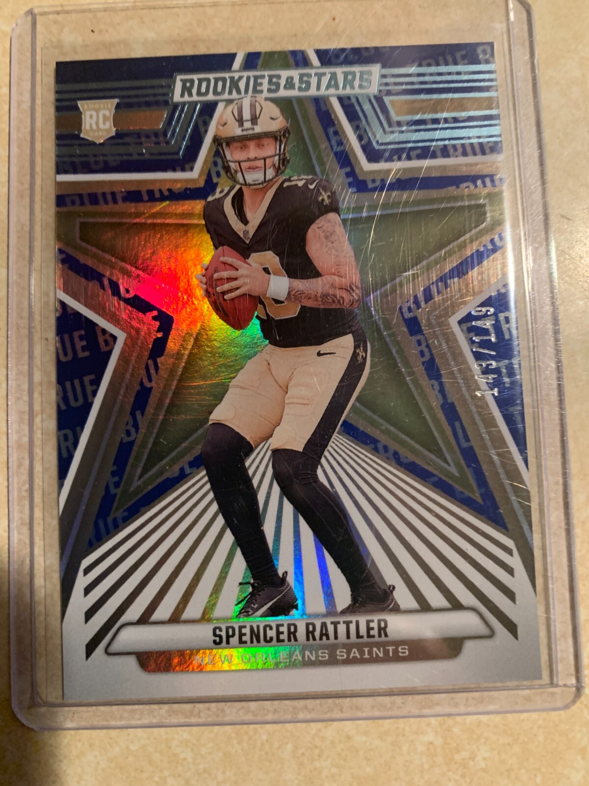 2024 Panini Rookies & Stars True Blue Spencer Rattler RC /149 #189