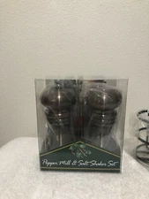 CHEF SPECIALTIES 5.5" BURNISHED COPPER SALT SHAKER & PEPPER MILL / GRINDER SET