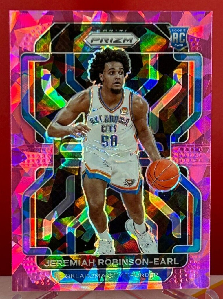 2021-22 Panini Prizm #319 Jeremiah Robinson-Earl Pink Ice