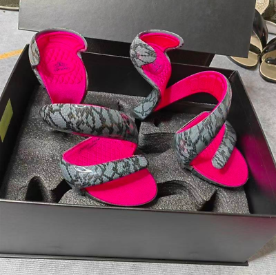 Julian Hakes Mojito Pink Gray Ladies 37 Female heel limited Shoes