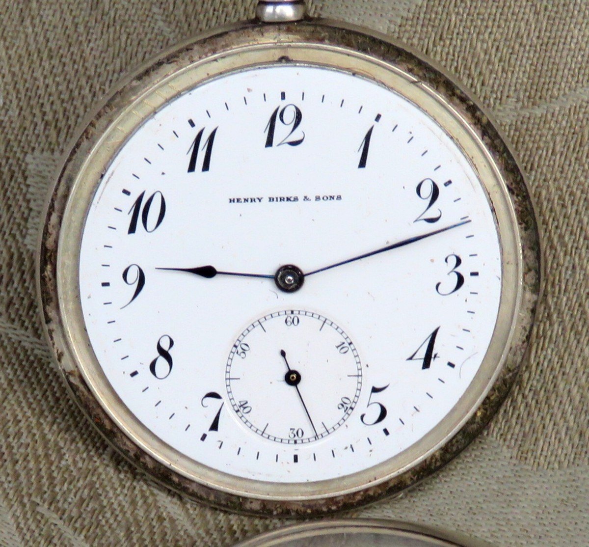 1901 HENRY BIRKS & SON STERLING SILVER RAILROAD VACHERON 1901 HENRY BIRKS & SON STERLING SILVER RAILROAD VACHERON