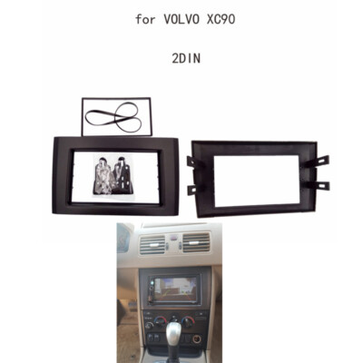 2 Din Car Radio Fascia Stereo Panel CD Trim Frame Kit For Volvo XC90 2002-2014