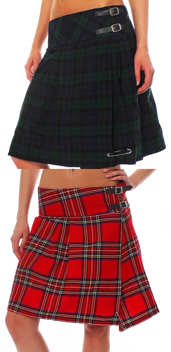 Rockabilly Tartan Flanell Hemd Schottenkaro Punk Bluse