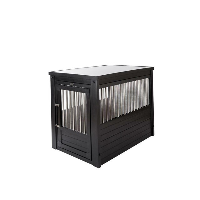 new age pet ecoflex pet crate end table large espresso