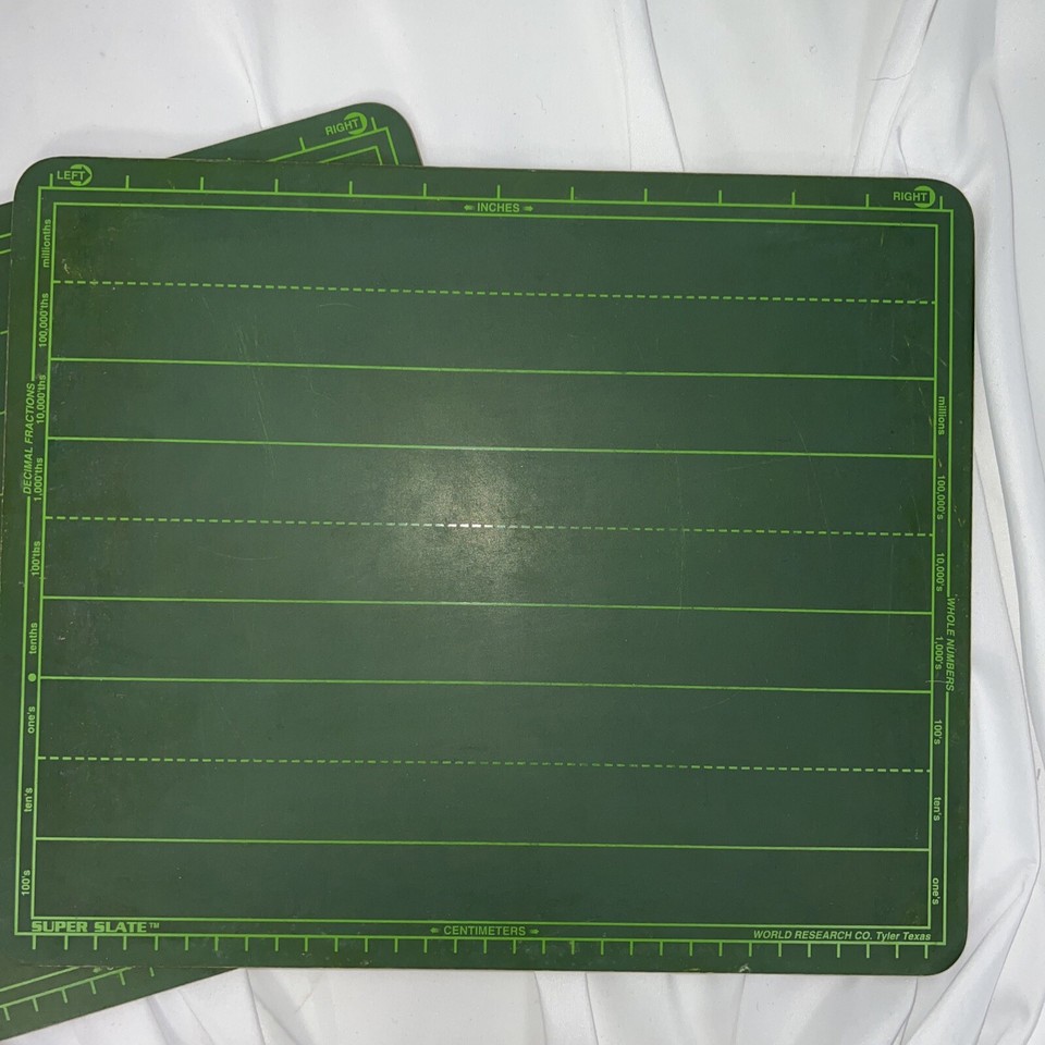 2 World Research Super Slate Chalk Board Learn to Write Math Left Right ...