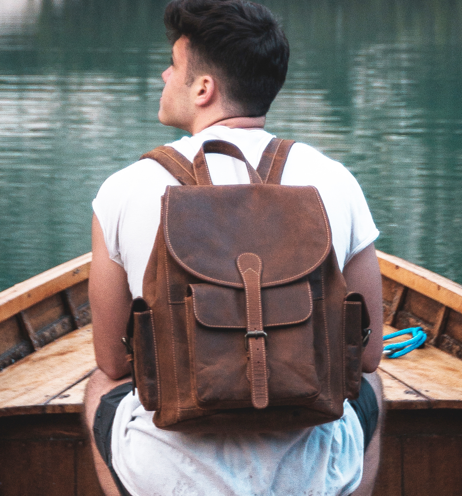 rugged hide backpack