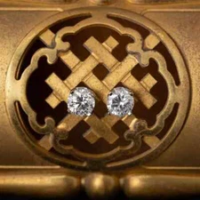 2.00CT Lab Created Diamond Stud Earrings Solitaire Daily Use 14K White Gold Over