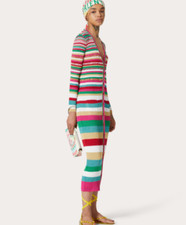 VALENTINO STRIPES LUREX CARDIGAN DRESS - BNWT- RRP$3,800 AUD