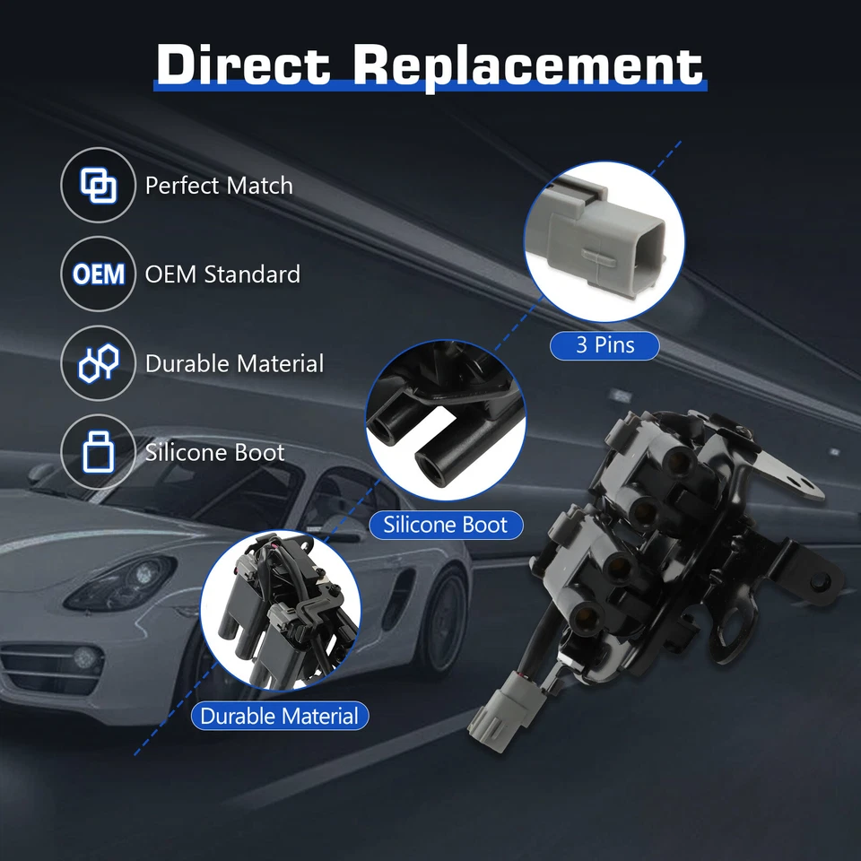 Ignition Coils+4pcs Iridium Spark Plugs for 2005-2009 KIA Spectra UF419+4503 US Foto 4 de 4