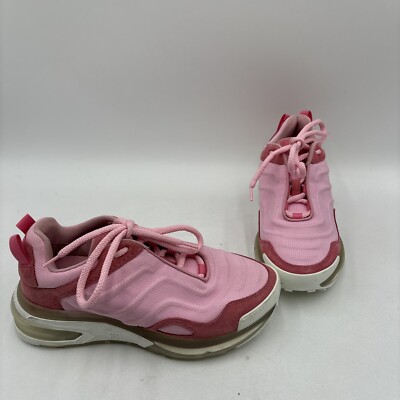 GIVENCHY Giv Pink Canvas/Suede Lace Up Wedge Sole Lite Sneakers, Size 37