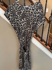 Womens Leopard Print Dress L