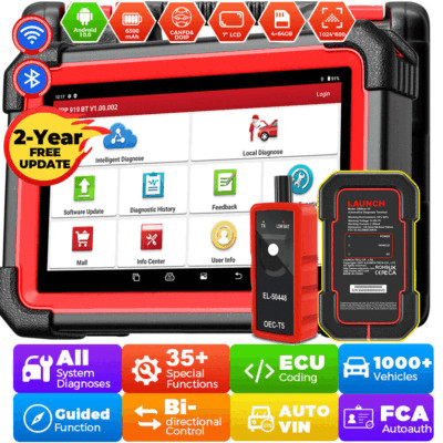 LAUNCH CRP919E BT Auto Bidirectional Full System Diagnostic Scanner ECU Coding