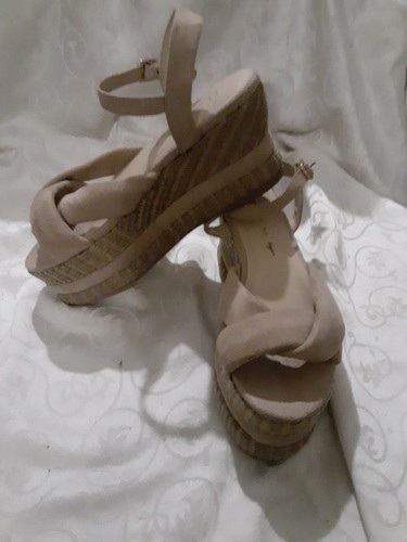 wicker platform sandals