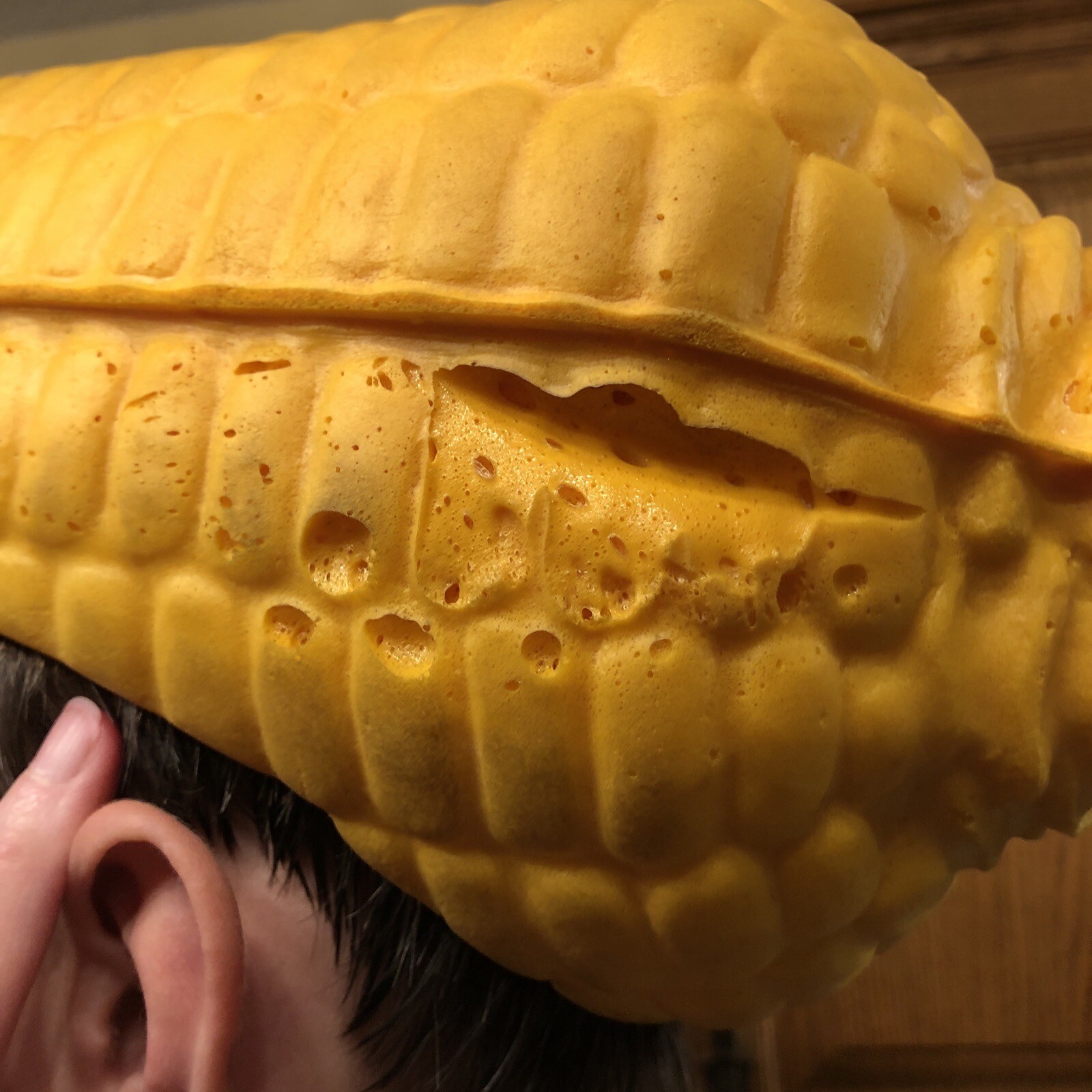 Nebraska Cornhuskers CORN HEAD 20" Large FOAM HAT Yellow Football Cap