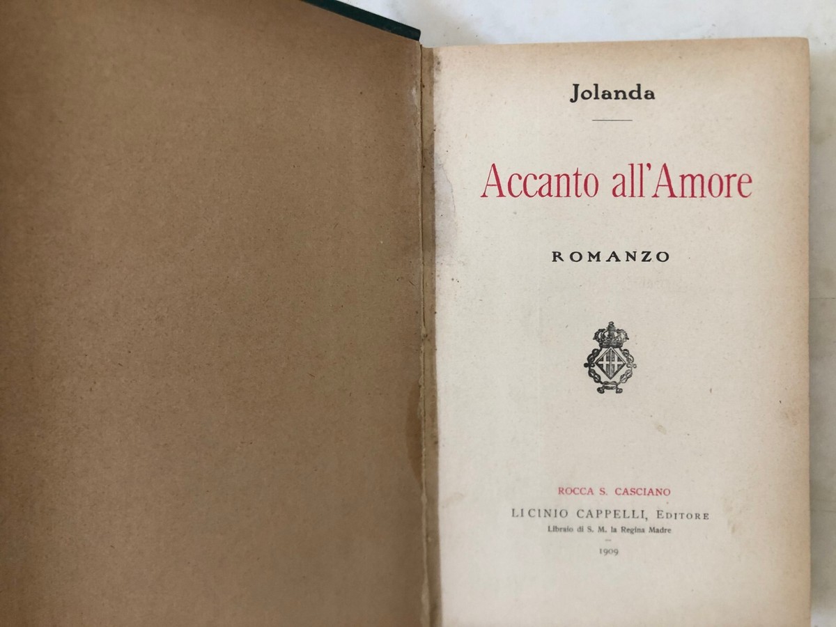 Libro Accanto all'Amore Jolanda Maria Majocchi Plattis 1909