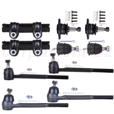 10Pieces Front Inner Outer Tie Rods Ball Joints Set For 1965-1970 Pontiac LeMans
