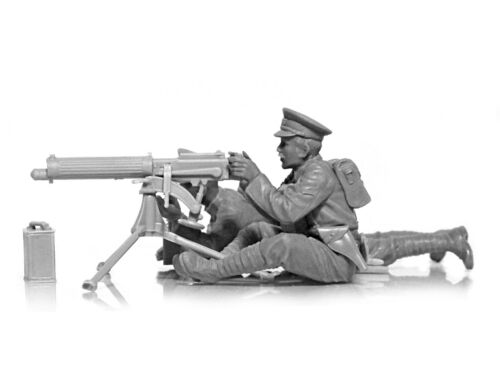WWI British Vickers MG Crew Vickers MG& 2 figures ICM 35713 Scale model kit 1/35 - Picture 10 of 11