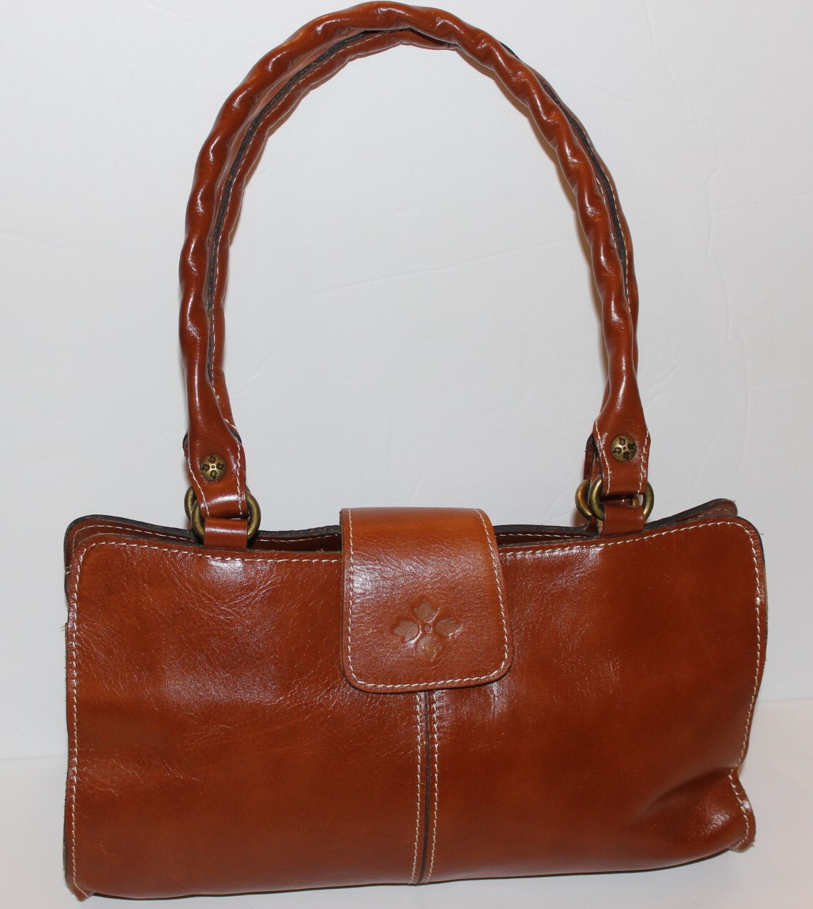 PATRICIA NASH Tan Hobo Style Leather Purse Gem