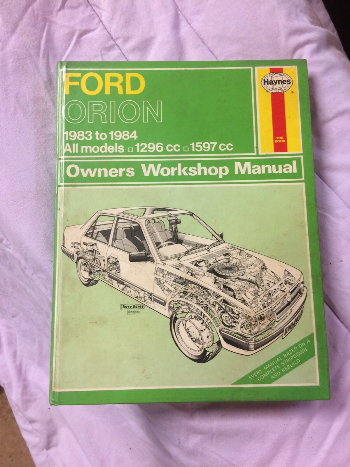 Haynes Ford Orion 1983 1984 All Models 1296cc 1597cc Manual