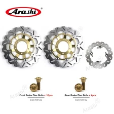 For Triumph Daytona 675 2006-2016 Front Rear Brake Disc Rotor and Bolts Screws