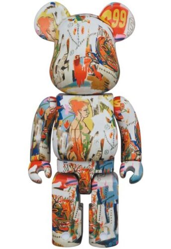BE@RBRICK 400% Andy Warhol × JEAN-MICHEL BASQUIAT #4 MEDICOM TOY Bearbrick - Picture 1 of 3