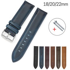 Retro Crazy Horse Leather Band Quick Release Watch Strap 18 20mm 22mm Wristbands