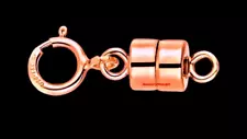 4.5mm TINY 14k Rose GOLD FILLED MAGNETIC CLASP 1/2" Extender 5mm spring ring USA