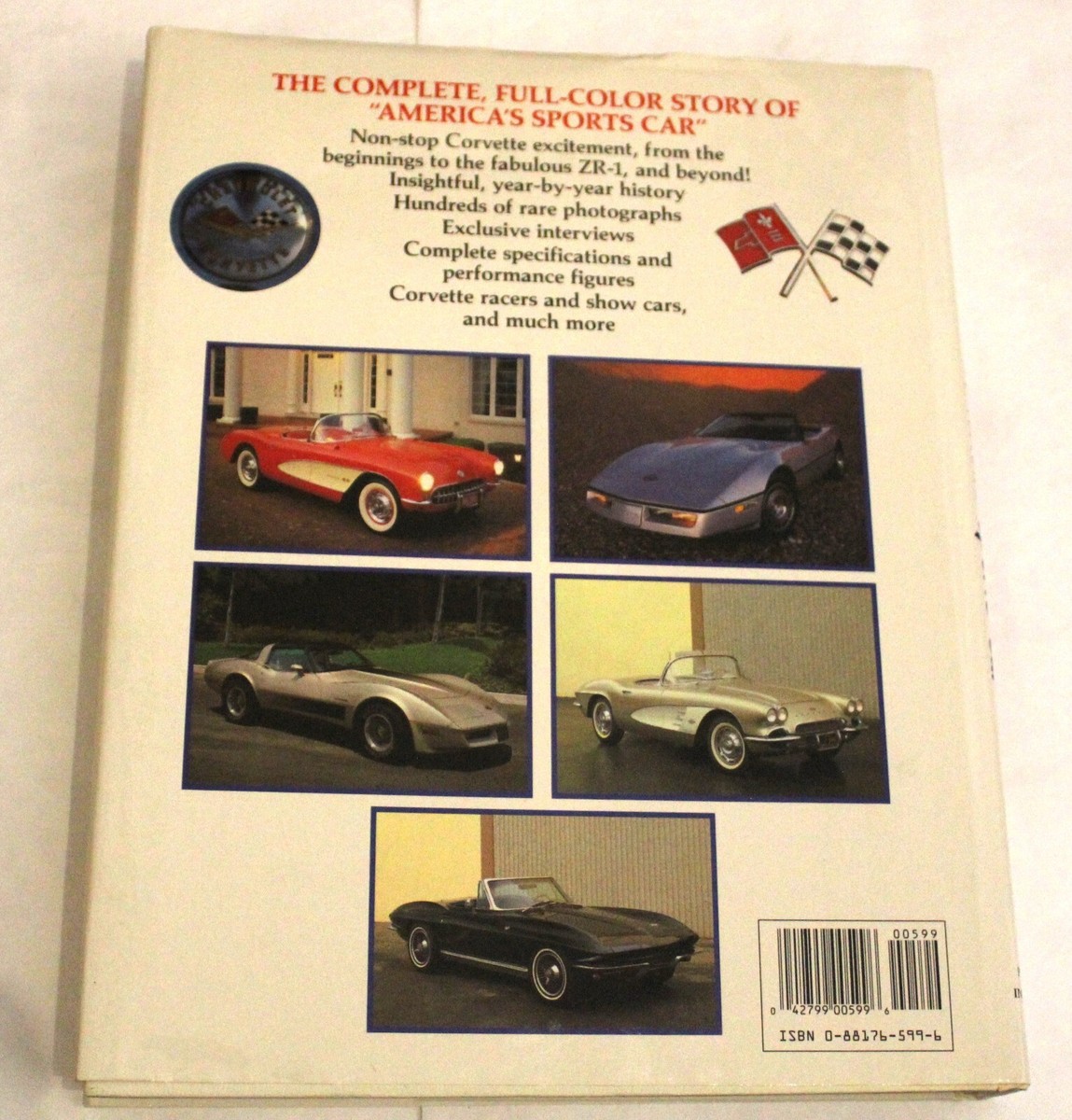 Corvette America's Sports Car Coffee Table Book Great Color