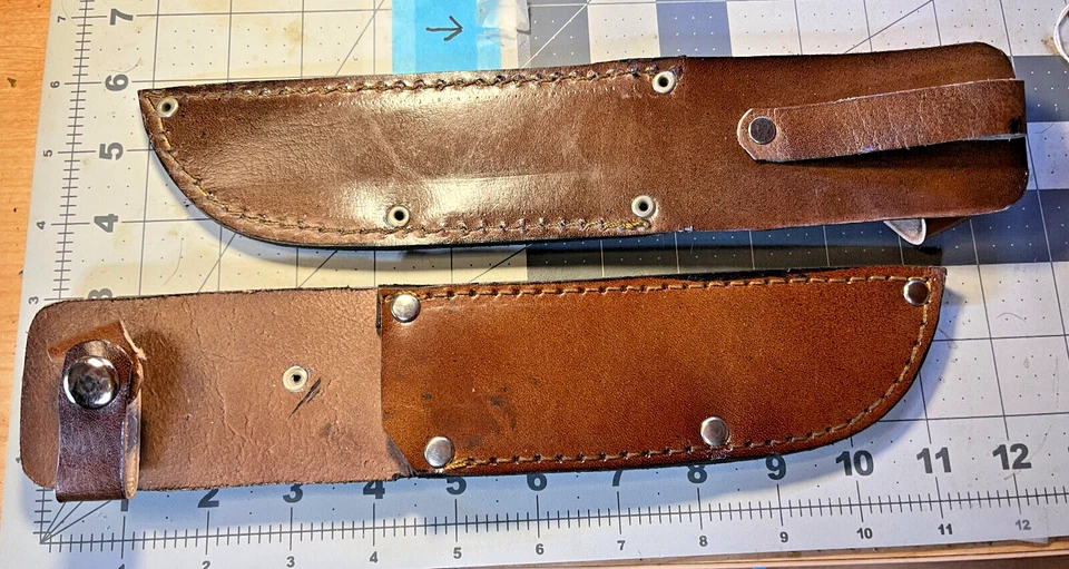 FUNDA DE CUERO SOLO PARA PAL RH-36, REMINGTON, OTRO cuchillo de caza ELECCIÓN DE COLOR Foto 2 de 4