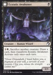 Ecstatic Awakener // Awoken Demon (100/277) Innistrad: Midnight Hunt Common MTG