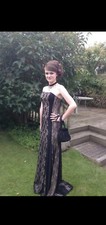 black prom dress gown size 6