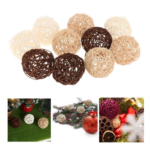 Boules Rotin 30 Boules En Rotin Naturel - Décoration Vase, Mariage, Déco Maison Boule En Osier 40 Cm De Diamètre